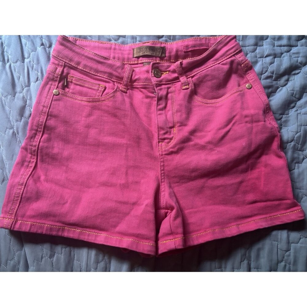 Judy Blue Hot Pink Denim Shorts Size S